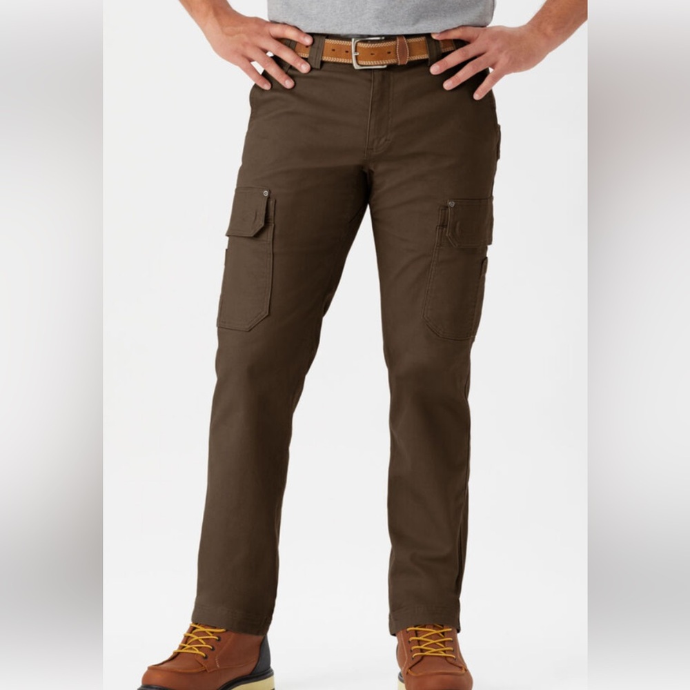 Duluth Trading Co. Size 34 X 28 Brown Flex Fire Hose Men’s Cargo Jeans
